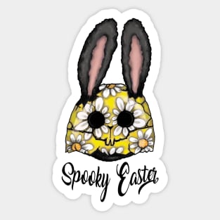 Spooky easter bunny boy Sticker